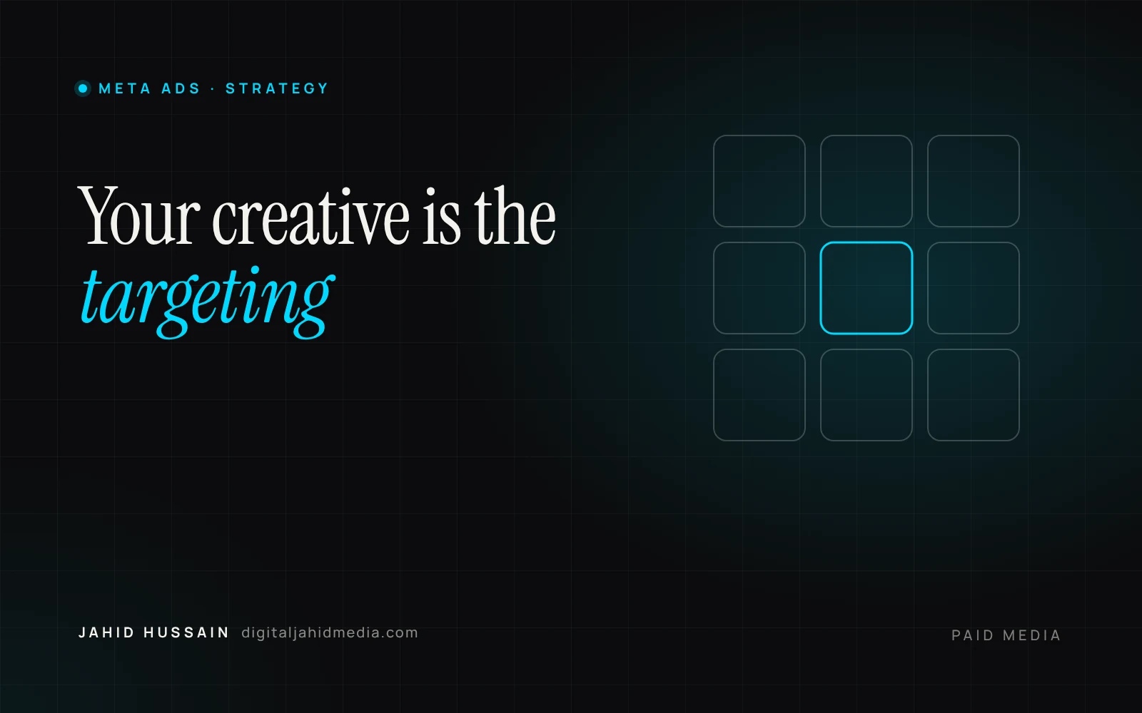 On Meta, the creative is the targeting — cover